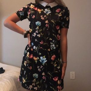 Floral Zara dress with collar